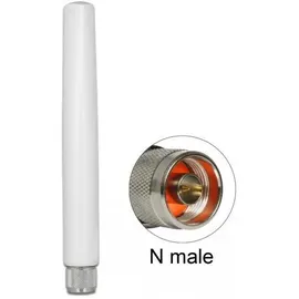 DeLock 89638 Antenne 18,7 cm omnidirektional 1,45 dBi weiß