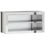 vidaXL Küchen-Wandschrank mit Ablage Edelstahl