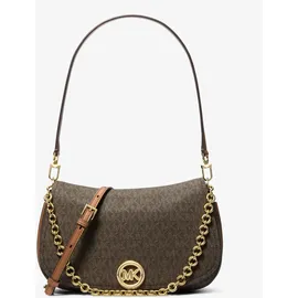 Michael Kors Nolita Medium Schultertasche Kunstleder Brown