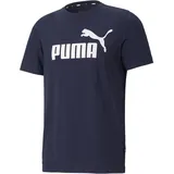 Puma Herren ESS Logo Tee T-Shirt Peacoat, S