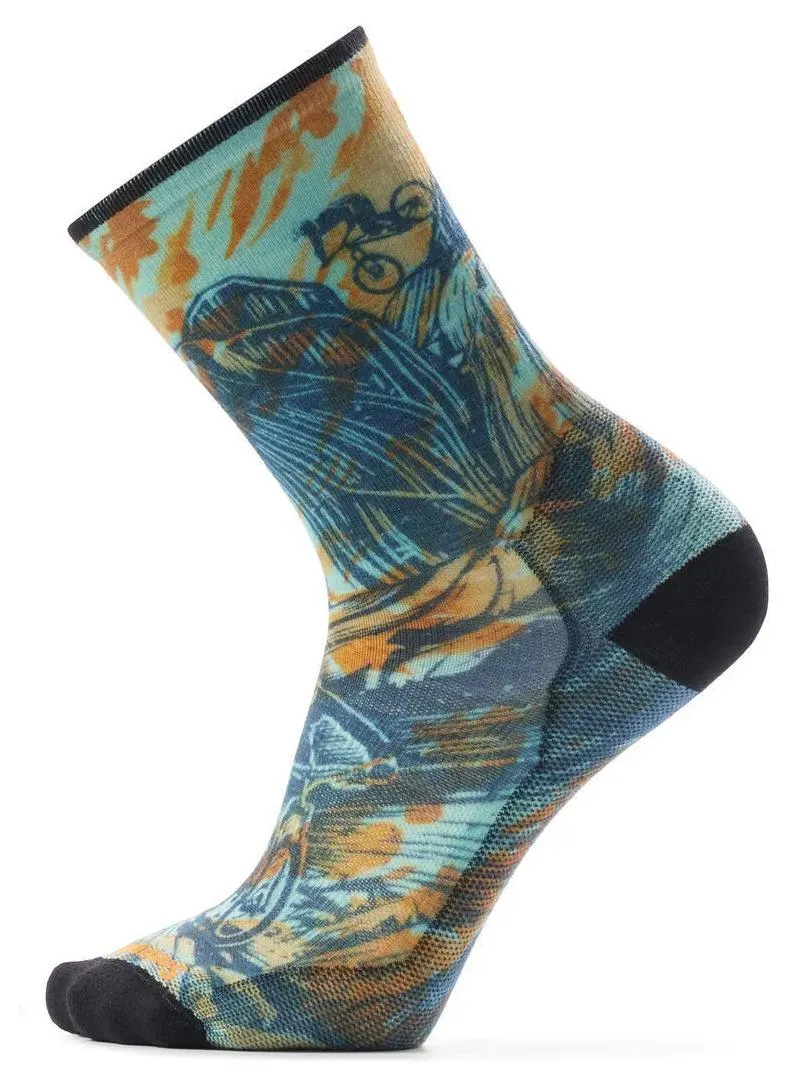 Smartwool Herren Zero Cushion Crew Rugged Ride Fahrradsocken - 46-49 - Capri