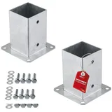 SO-Tech Zaunpfosten 90 x 152 mm Silber/Stahl