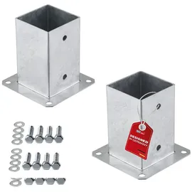 SO-Tech Zaunpfosten 90 x 152 mm Silber/Stahl