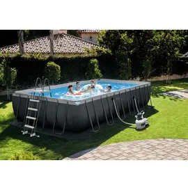 Intex Ultra XTR Frame Pool-Set rechteckig 732 x 366 x 132 cm inkl. Sandfilteranlage