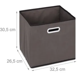 Relaxdays Stufenregal mit 6 Fächern, Grau,Schwarz