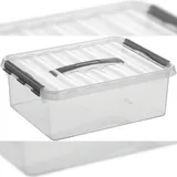 Q-Line Aufbewahrungsbox 40 x 30 x 14 cm 12-tlg. transparent