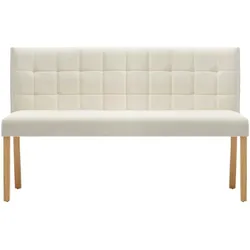 vidaXL Bank 140 cm Creme Samt