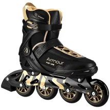 NA22151 INLINE SKATES ARMOR SCHWARZ GOLD GRÖSSE 42 NILS EXTREME