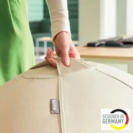 Leitz Ergo Active Sitzball mit Anti-Wegroll-Design, 65cm Grau