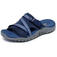 Skechers Damen Reggae - Slide Thru-Sandale, Marineblau, 41 EU - 41 EU