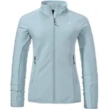 Schöffel Damen Fleece Jk Style Cascata WMS, Fleecejacke dünn & leicht mit Stehkragen, wärmende Outdoorjacke aus 2-Wege-Stretch mit 2 Außentaschen, airy blue, 40
