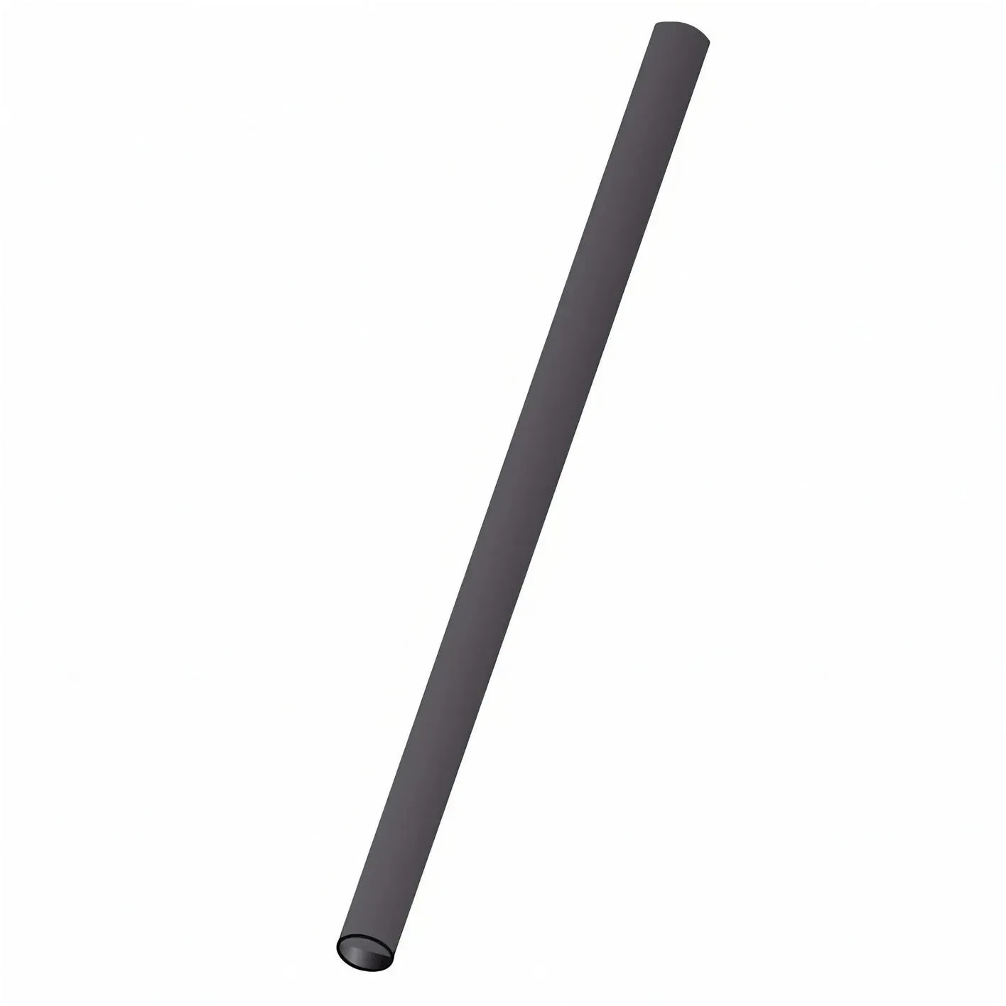 Trinkhalme Strohhalme Kunststoff PP Mehrweg schwarz 240 mm O 8mm, 100 Stk.