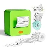 DETONGER Etikettendrucker mit Band P1 2-Zoll-Thermodrucker Tragbarer Bluetooth-Versandetikettendrucker Aufkleberdrucker Etikettendrucker Home Office Schule Geschäftliche