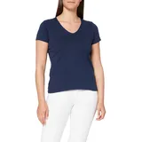 Stedman Apparel Damen Regular Fit T-Shirt Classic-T V-neck/ST2700, Blau - Marineblau, Gr. 42 (Herstellergröße: XL) - 42