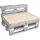 Beautissu Palettenkissen 120 x 80 x 15 cm beige 1 St.