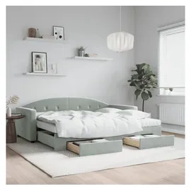 vidaXL Tagesbett 90 x 190 cm Hellgrau