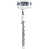 KitchenCraft Küchenthermometer, Thermometer für Braten und Tiefkühlkost, Grill-, Braten-, und Fleischthermometer Kabellos, Kochthermometer Digital, Topfthermometer, Spitze Sonde, Weiß