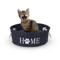 BestLivings Katzenkorb Ø40cm - Kissen Katzenbett Katzenliege Filzbett für