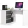 akord furniture factory AKORD B16 links Weiß mit Front Graphitgrau B124 x H77 x T85 cm