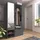 ax living Garderobenschrank Milanoir 100 x 189,4 x 33 cm Grau/Kiefer
