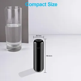 hganus Mini Power Bank 5000mAh Powerbank Klein Aber Stark 5000mAh Kompakter Slim Externer Akku mit 2.4A Output Tragbares Handy Ladegerät für iPhone Samsung Galaxy und mehr (Schwarz)