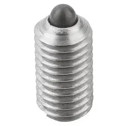 FEDERNDES DRUCKSTÜCK VERSTÄRKTE FEDERKRAFT D=M16 L=24, EDELSTAHL, KOMP:BOLZEN AUS EDELSTAHL