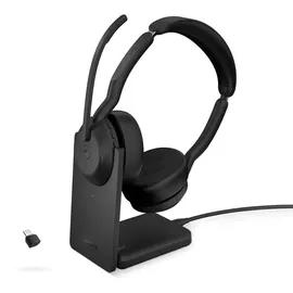 JABRA Evolve2 55 UC Stereo USB Headset schwarz USB-C Ladestation