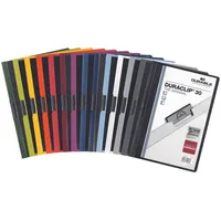 Durable Klemmhefter Duraclip DIN A4 5x rot, weiß, anthrazit,