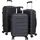warenhandel könig Aruba Koffer-Set 3-tlg. schwarz