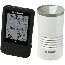 BRESSER Profi-Regenmesser, schwarz