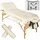 Tectake tectake® 3 Zonen Massageliege-Set Somwang mit Holzgestell, 218 x 102 x 90 cm