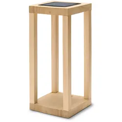 Tchibo - Solarlaterne aus Holz - 20x20x45cm - schwarz - Fichtenholz / Polyethylen