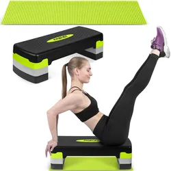 Fitness Stepbank 68x28x10/15/20cm - Grün EINHEITSGRÖSSE