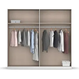 Rauch Drehtürenschrank "Monza", grau (eiche artisan, graumetallic), B:226cm H:210cm T:54cm, Holzwerkstoff, Schränke, Drehtürenschrank, in trendigen Farbkombinationen, mit viel Stauraum