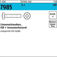 F. REYHER Nchfg. GmbH & Co. KG Linsenschraube DIN 7985 ISR M2 x 6 1000 Stück