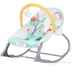 Chipolino Babywippe Melody 2 in 1 Gurt Musik Vibration Spieluhr Schaukelfunktion grün