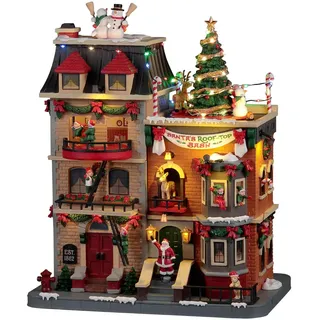 Lemax Santa's Rooftop Bash Mit 4,5v-adapter Art.-nr. 25861