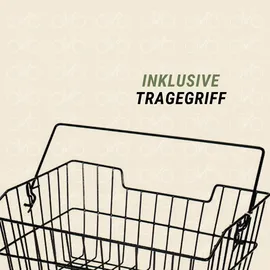 Prophete Fahrradkorb schwarz