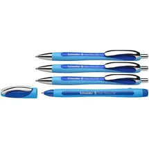 Schneider Kugelschreiber Slider Rave XB hellblau/dunkelblau, Schreibfarbe: blau, 3 St. + GRATIS Schneider Kugelschreiber Slider Memo XB