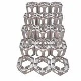 15x Höhensteine kompatibel mit GraviTrax - 3X 20 mm, 3X 40 mm, 3X 60 mm, 3X 80 mm, 3X 100 mm Säulen - Height Stones Set - stapelbare Erhöhung für Kugelbahn - Murmelbahn Zubehör - Erweiterung Satz