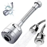 Beijiyi - Wasserhahndüse, Küchenarmatur-Verlängerung, Wasserhahn-Ventilator, Sprüh-Wasserhahn-Verlängerung, 360° drehbare Wasserhahn-Verlängerung,