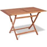 vidaXL Gartentisch Klappbar 120 x 70 x 75 cm Braun