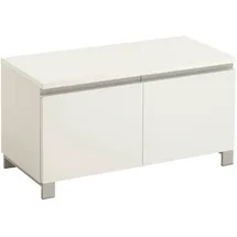 Möbel Kraft Garderobenbank 84 x 45 x 40 cm weiß / weiß