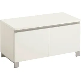 Möbel Kraft Garderobenbank 84 x 45 x 40 cm weiß / weiß