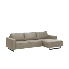 Soho Eckcouch Leder 3-Sitzer Braun