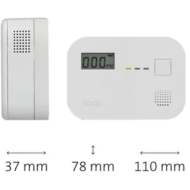 Alecto COA3910 Weiß mit LED-Anzeige