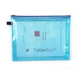 FolderSys Reißverschlussbeutel blau 0,15 mm, 10 St.