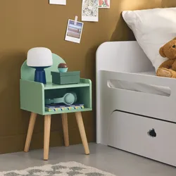 Nachttisch für Kinderzimmer Grün - sweeek