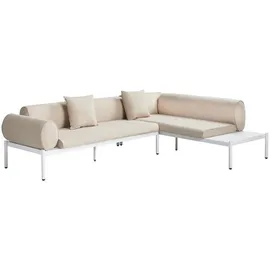 Beliani Lounge Set RASIGLIA Beige, Weiss