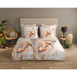 Muller Textil Gloria Blumen Beige 200 x 200 cm + 2 x 80 x 80 cm